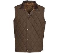 Mens Cotton Lightweight Bomber Brown Quilted Vest Gilet