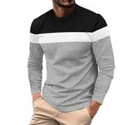 Men's Cotton Linen Shirts Long Sleeve Collar Casual Shirt Lightweight Classic Regular Fit Top for Men (Grey, XL)