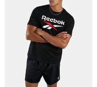Reebok Men's Bruno Big Logo Crew Neck SS Tee Shirt, Black, XXL
