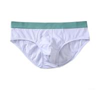 Men's Cotton Mid-Rise Briefs, 3-Pack, Soft Breathable Pouch Underwear, Stretchy Comfort Fit, for Men Seeking Everyday Support and All-Day Wear(L White)