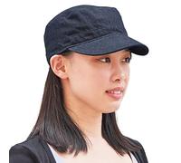 Mens Cotton Military Cadet Cap - Womens Flat Top Hat Winter Hat Large Head Hat Large Indigo
