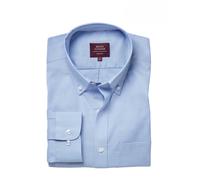 Mens Cotton Oxford Shirt Tailored, Long Sleeve, Button-Down Collar by Brook