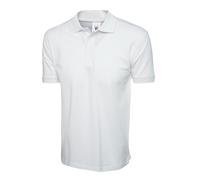 Mens Cotton Polo Shirt Short Sleeve Plain Casual Work Wear Uniform Workwear Top