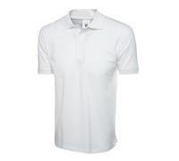 Mens Cotton Polo Shirt Short Sleeve Plain Casual Work Wear Uniform Workwear Top
