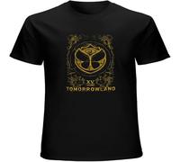 Men's Cotton Shirt Tomorrowland Electronic Dance Festival Men Cotton Sport Vintage T Shirt Black XXL