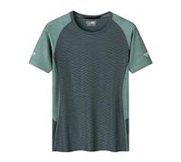 Mens Cotton T Shirt Short Sleeve Crew Neck Plain T-Shirts Wrinkle Resistant Basic Heavyweight Tee Shirt Top for Men Cotton Polo Shirt Men Long Sleeve red Fishnet top Men Sale (Dark Gray, L)