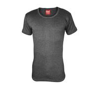 HEAT HOLDERS - Mens Winter Warm Cotton Thermal Underwear Short Sleeve T Shirt Vest (Medium (38-40" Chest), Charcoal)