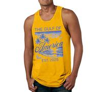 Men's Cotton Vest Classic Slim Fit Summer Undershirt Adults Sleeveless Gym Training Tank Tops Plus Size Streetwear Pirate Blouse Mens Festival Clothes (Orange, XL)