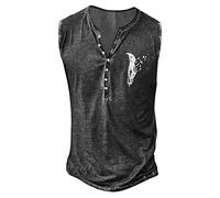 Men's Cotton Vests Bodybuilding Training Gym Basketball Tank Tops Basic Plain Color Casual Undershirt Stringer Tank top Men Mens Sleeveless Vest Mens Work Shirts Long Sleeve (Dark Gray, XXL)