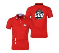 Mens Cozy Polo Shirts for in.di.an.ap.ol.is 500 Active Tennis T-Shirt Collared Half Sleeve Buttons Tee Top Clothes Plain Tracksuit Soft Short -HongS||x_l