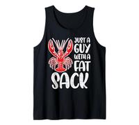 Mens Crawfish Just A Guy with Fat Sack Funny Crayfish Dad Men Tank Top