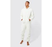 Mens Cream Borg Onesie, Cream XXL