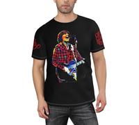 Men's Creedence%Clearwater Rock Revival T-Shirts Fashionable Full-Print Tees Versatile Summer Short Sleeve Shirt Multicoloured M