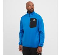 The North Face Mens Crest 1/4 Zip Fleece Blue S