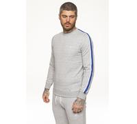 Mens Crew Neck Designer Sweatshirt | Enzo Designer Menswear - Grey / 2XL