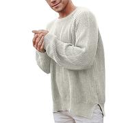 Men's Crew Neck Jumper, Knitted Jumper Men Cashmere Knitted Pullover Casual Long Sleeve Sweater Basic Sweatshirt Winter Jumper Pullover Sweaters Top Men's Cashmere Jumpers