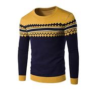 Men's Crew Neck Knit Sweater Winter Long Sleeve Casual Pullover Bottom Shirt Jumper Knitted Pullover Soft Sweater Lightweight Classic Jumpers Outdoor Business Office Work Winter Warm
