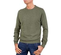 Men's Crew Neck mere Blend Silk Made in Italy Sweater Paricollo Pullover Long Sleeve Merino Wool mere Sweater Beige Blue Grey Knit Winter Clothing Gift, dark green, L