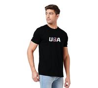Mens Crew Neck T-Shirt Multiple Print Casual Short Sleeve Relaxed Soft Cotton Lightweight Workwear Boys Undershirts Gym Running Workout Tshirts for Mens Size S to XXL (USA, Black, XL)