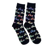 Mens Crew Socks UK Size 6-10 Novelty Design, DIY, Handyman, Motorbikes, Fishing, Octopus, Diggers, Campervans, Retro Football (UK, Numeric, 6, 10, Regular, Regular, Motorbikes)