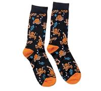 Mens Crew Socks UK Size 6-10 Novelty Design, DIY, Handyman, Motorbikes, Fishing, Octopus, Diggers, Campervans, Retro Football (UK, Numeric, 6, 10, Regular, Regular, Octopus)