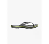 Men's Crocs 11033-0A1 CROCBAND FLIP Unisex Flip-Flops Graphite/Volt Green - Grey