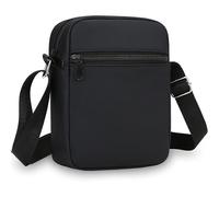 Men's Cross Body Shoulder Bag, Nylon Crossbody Bag, Small Messenger Bag with Zipper and Adjustable Strap, Lightweight Small Bags for Men, Casual Chest Sling Bag for Working Travel Daily (Black)