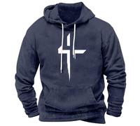 Men's Cross Print Hoodie Casual Faith-Based Pullover Sweatshirt Stylish Christian Graphic Hooded Jumper Comfortable Lightweight Religious-Themed Hoodie Cosy Spiritual Long Sleeve Pullover