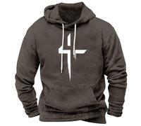 Men's Cross Print Hoodie Casual Faith-Based Pullover Sweatshirt Stylish Christian Graphic Hooded Jumper Comfortable Lightweight Religious-Themed Hoodie Cosy Spiritual Long Sleeve Pullover