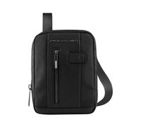 Men's crossbody bag in fabric- male- Piquadro- Cross Body Messenger- Black- ONE SIZE- Bags ONE SIZE