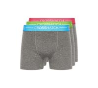 Men's Crosshatch 3 Pack of Astral Boxers in Grey