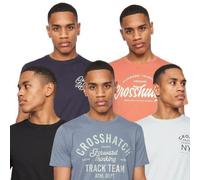 Men's Crosshatch 5 Pack of Brandax Print T-Shirts in other