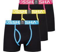 Mens Crosshatch Boxers Triglow Underwear Gift Multipacked Shorts 3 Pack Boxer