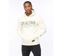 Mens Crosshatch Campbox Graphic Print Pullover Drawstring Hoodie Sweatshirt