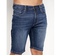 Men's Crosshatch Denim Shorts Casual Summer Pants Stretch Cotton Short Jeans