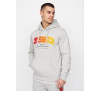 Mens Crosshatch Hoodie Cotton Jumper Long Sleeve Hooded Sweater Pullover Top