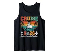 Mens Cruise Squad 2026 Family Vacation Cruise Ship Sunset Tank Top