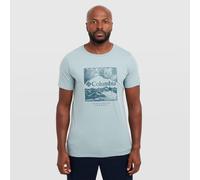 Columbia Men's CSC Seasonal Logo Tee, Short Sleeve T-Shirt, Crushed Blue, Waterscape, XL
