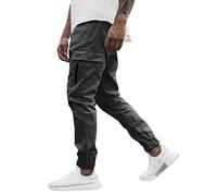 Mens Cuffed Hiking Trousers Mens Slim Fit Cargo Trousers Lightweight Tapered Pants Ripstop Tactical Pants Outdoor Hiking Trouser Durable Exploring Trouser For Walking Comfy Combat Pant