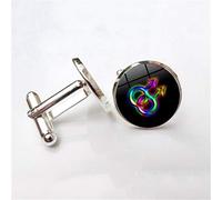 Men's Cufflinks, Male Symbol Gay Gem Copper Plating Novelty French Cuff Buckle, Sparkly Gift Stylish Shirt Accessory For Accountant Boss Business Wedding Prom Formal Occasion