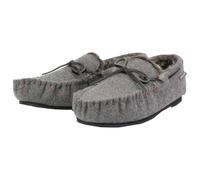 DUNLOP Mens Herringbone Moccasin - Grey - UK 9