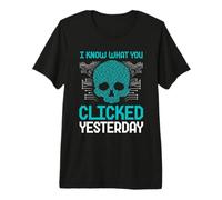 Mens Cyber Security Professional Funny IT Security Ethical Hacker Premium T-Shirt