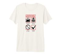 Mens Cybersecurity Professional Requires Coffee Trust No One Premium T-Shirt