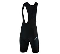 Mens Cycling Bib Shorts Anti Bac Coolmax Padded Bicycling Tight Shorts (Black, Medium)