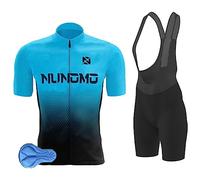 Men's Cycling Clothing Set,Mens Cycling Jerseys,Bike Jersey and Padded Bike Shorts for Men Mountain Road Riding Bicycle Shorts with Pockets, 9D Gel Padded Bib Short (TYP-2,2XL)