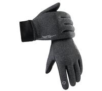 Men's Cycling Gloves - Warm Cycling Gloves, Thermal Touch Screen Gloves for 9.06x3.94 Inch | Reflective Warm Gloves for Writing and Running