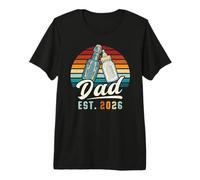 Mens Dad Est. 2026, New Father, First Father’s Day, Paternity Premium T-Shirt