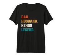 Mens Dad Husband Kendo Legend Kendo Lover Premium T-Shirt