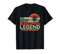 Mens Dad Husband Veteran Beekeeping Legend Retired Military T-Shirt