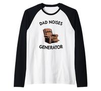 Mens Dad Noises Generator Armchair Dad Joke Funny Men Raglan Baseball Tee